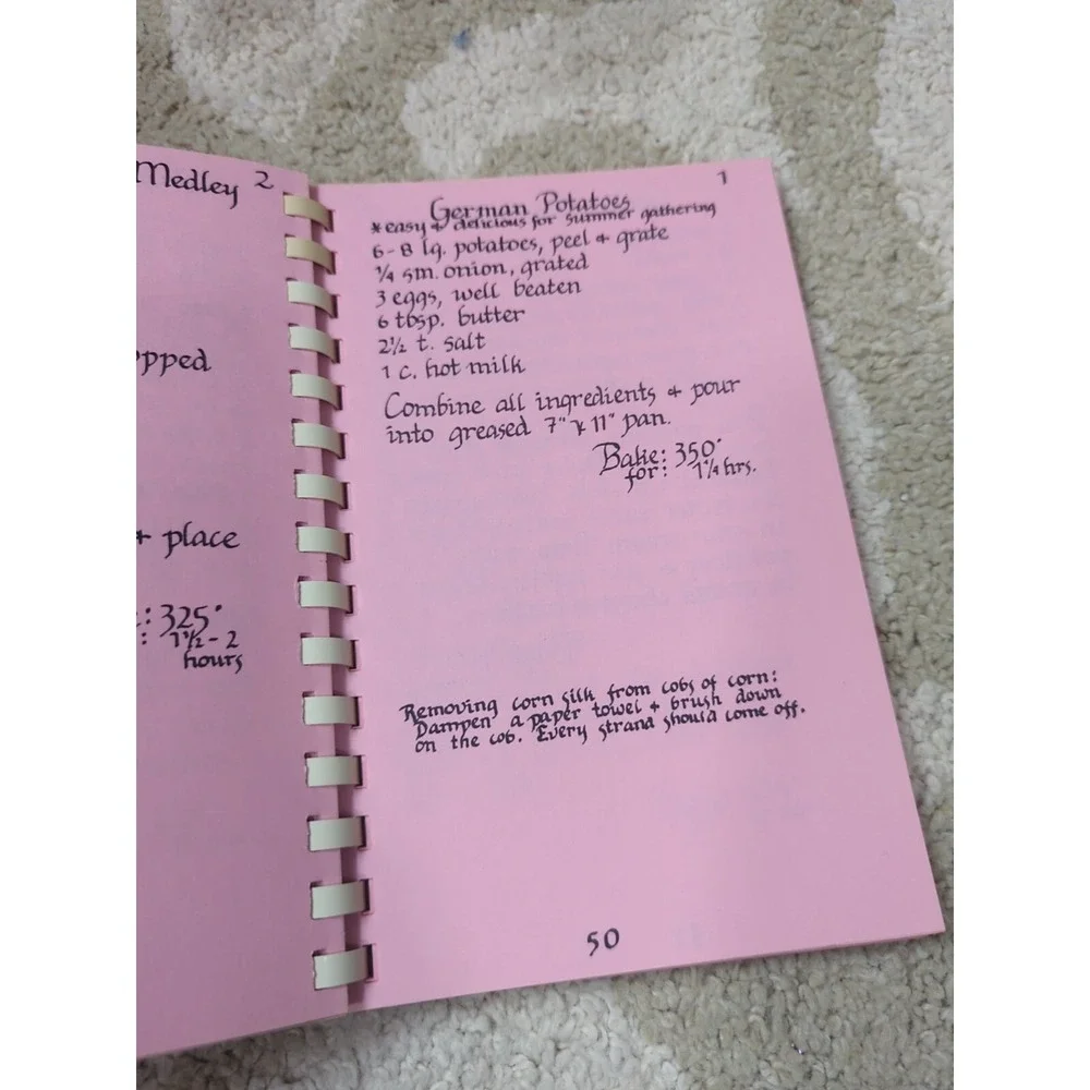 Vtg Spiral Bound Cookbook‎ Mary E. List I Love To Cook 1989 NC